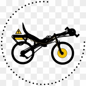 Modern Recumbent Electric Bike Silhouette - Clip Art, HD Png Download - bike silhouette png