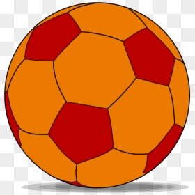 Orange Clipart Soccer Ball - Orange Soccer Ball Clip Art, HD Png Download - ball.png