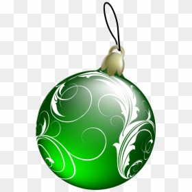Beautiful Green Christmas Ball Png Clipart - Christmas Ornament Clipart Transparent Background, Png Download - ball.png