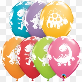 Latex Printed Cute & Cuddly Dinosaurs Balloons, HD Png Download - cute dinosaur png