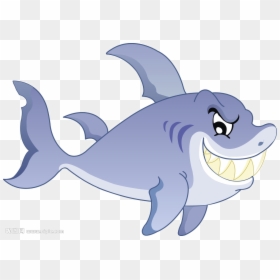 Cartoon Transprent Png Free - Transparent Background Animated Fish, Png Download - cartoon shark png