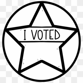 Are You Ready To Vote Here"s A Button You Could Use - Voted Clipart Black And White, HD Png Download - vote button png
