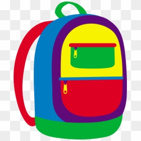 Backpack Cliparts - Kids Backpack Clipart, HD Png Download - backpack clipart png
