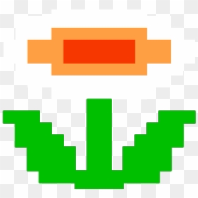Drawn Fire Flower - Super Mario Bros Nes Flower, HD Png Download - fire flower png