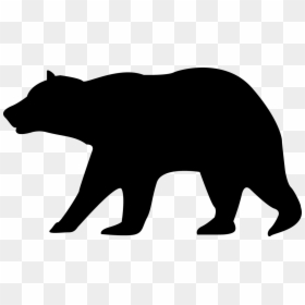 American Black Bear Polar Bear Brown Bear Clip Art - Bear Silhouette Clip Art, HD Png Download - angry bear png