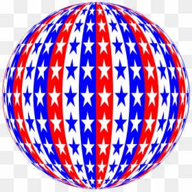 Red White Blue Sphere Clip Arts - Portable Network Graphics, HD Png Download - red starburst png