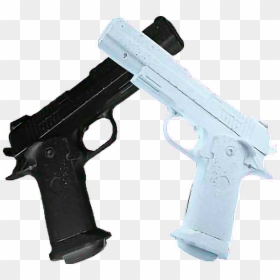 #pistolas #blackandwhite #aesthetic #arms #armas #pistola - Aesthetic Gun Png, Transparent Png - pistolas png