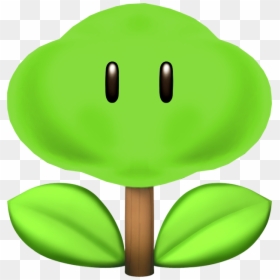 Tree Flower Nsmbvr - Super Mario Tree Png, Transparent Png - fire flower png