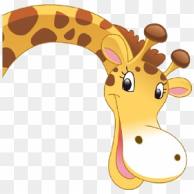 Animated Giraffe Clipart - Giraffe Face Clipart, HD Png Download - giraffe clipart png