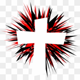 Catholic Crosses Clipart - Catholic Red Cross Clipart, HD Png Download - red starburst png