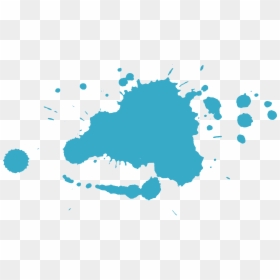 Blue Paint Splatter Png - Transparent Png Blue Paint Splatter Png, Png Download - spray paint splatter png