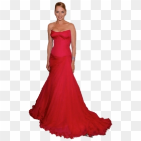 Uma Thurman Red Dress - Uma Thurman Png, Transparent Png - red dress png