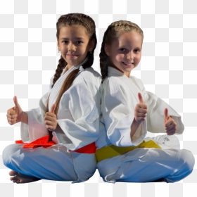 Two Karate Students With Thumbs Up - Martial Arts, HD Png Download - karate kid png