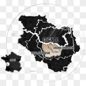 Cognac Map Remy Martin, HD Png Download - remy martin png