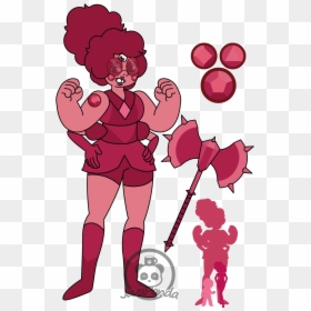 The Fusion Between My Rhodolite Garnet And Rose Quartz - Cartoon, HD Png Download - cartoon blunt png