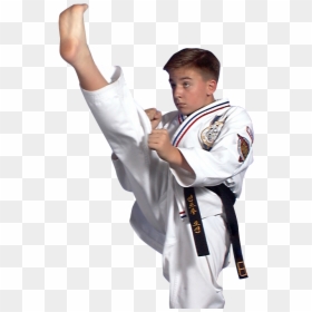 Teen Boy Karate Kicking - Martial Arts Boy, HD Png Download - karate kid png