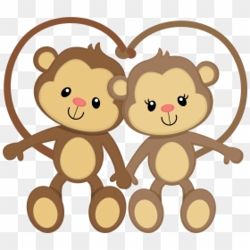 Monito Y Monita, HD Png Download - emoji enamorado png