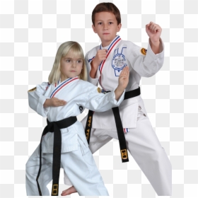 Two Martial Arts Students In Ready Stances - Taekwondo, HD Png Download - karate kid png