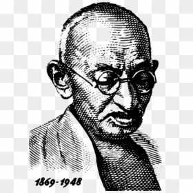 Human Behavior,head,art - Ideas Of Mahatma Gandhi, HD Png Download - gandhi png