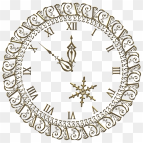 Image Library New Year Png Gold Clock Clipart - New Years Eve Clock Png, Transparent Png - new year clock png