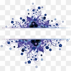 Transparent Swirl Flower Clipart - Happy Diwali Png Design, Png Download - blue swirl png