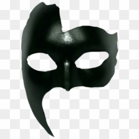 ##mask #costume #scary #creepy #freetoedit #black - Mardi Gra Masks Creepy, HD Png Download - black mask png