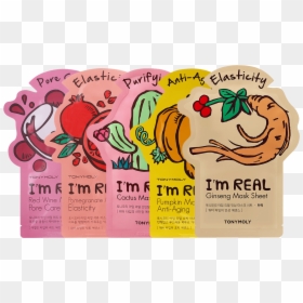 Face Mask Png Tony Moly - I M Real Face Masks, Transparent Png - black mask png