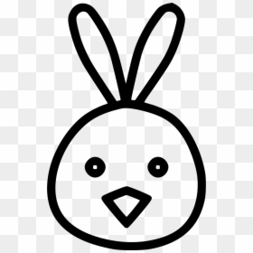 Clip Art Chicken Cute Chickling Rabbit - Cartoon Chicken Bunny, HD Png Download - rabbit ears png