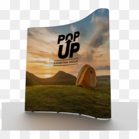 3m X 3m Curved Exhibition Pop Up Graphics - Curved Pop Up Banner, HD Png Download - curved banner png