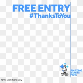 Free Entry Empty Bluetext - National Lottery, HD Png Download - free entry png