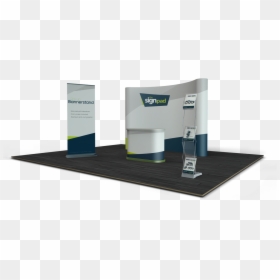 Trade Show Booth Png, Transparent Png - curved banner png