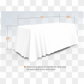 6ft White Versatile Loose Table Throw With Round Corners, HD Png Download - round rectangle png
