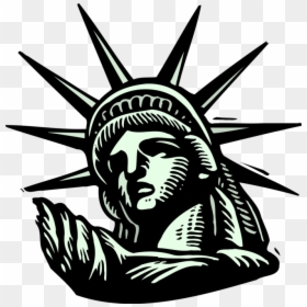 Vector Illustration Of Statue Of Liberty Colossal Neoclassical, HD Png Download - statue of liberty vector png