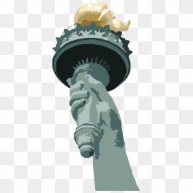Vector Torch Statue Liberty - Statue Of Liberty, HD Png Download - statue of liberty vector png