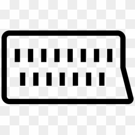 The Scart Icon Is A Rectangle With Rounded Edges, But - Monochrome, HD Png Download - round rectangle png