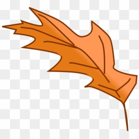 Cartoon Fall Tree 11, Buy Clip Art - Clipart Orange Leaf, HD Png Download - cartoon leaf png