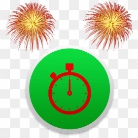 Fireworks, HD Png Download - new year clock png