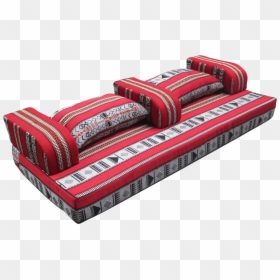 Low Arabic Seating Pattern 2 With Armrests And Cushions - Bed Sheet, HD Png Download - arabic png