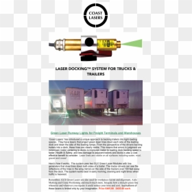 ￼  ￼  laser Docking™ System For Trucks & Trailers   ￼   green - Gas Pump, HD Png Download - green laser png