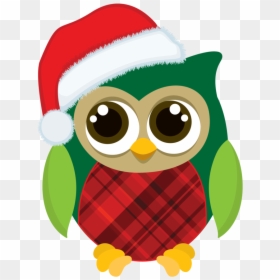 December Clipart Owl Bumbero - Cute Christmas Owl Clipart, HD Png Download - owls png