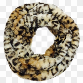 Cozy Leopard Scarf, HD Png Download - winter scarf png