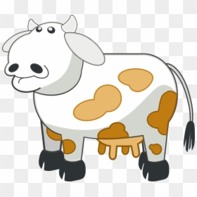 Cow Clip Art, HD Png Download - cartoon cow png