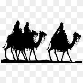 Three Kings Black And White, HD Png Download - reyes magos png