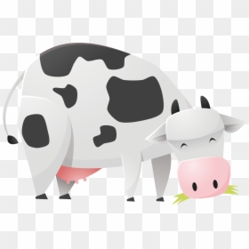 Dairy Cattle Euclidean Vector - Illustration, HD Png Download - cartoon cow png