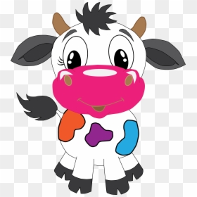 Cartoon Cow Ears - High Resolution Free Cow Cartoon, HD Png Download - cartoon cow png