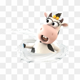 Clipart Cow Cow"s Milk - Cartoon Cow Milk, HD Png Download - cartoon cow png