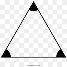 Equilateral Triangle Coloring Page - Properties Of An Isosceles Triangle, HD Png Download - triangulos png