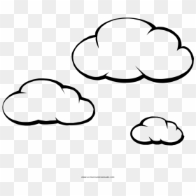 Nuvens Coloring Page - Nuvole Disegno Da Colorare, HD Png Download - nuvens png