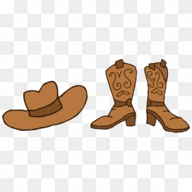 Cartoon Cowboy Boots Clipart - Transparent Background Cowboy Boots Boot Clipart, HD Png Download - cartoon cow png