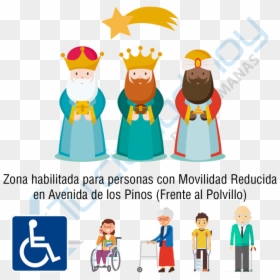 Movilidad Reducida Montequinto Para Visualizar La Cabalgata - Imagene De Los Reyes Magos Animados, HD Png Download - reyes magos png